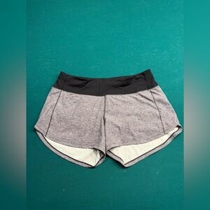 Lululemon High Rise Grey “Speed Up” Shorts